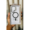 Anti Yellow Crystal Clear Camera Stand Windows Protective Case For Samsung Galaxy