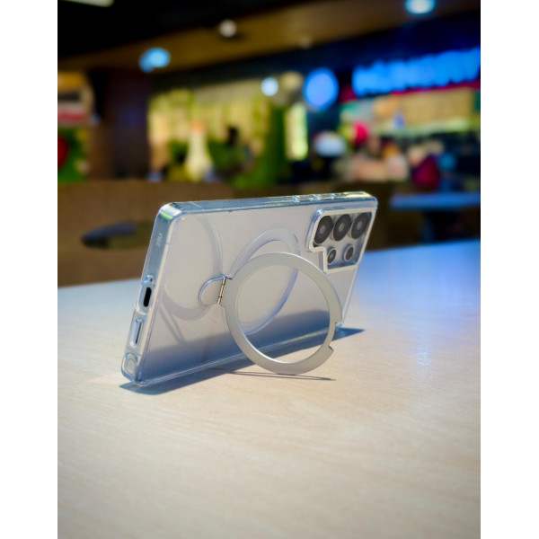Crystal Hybrid MagSafe Stand Case For Samsung Galaxy 