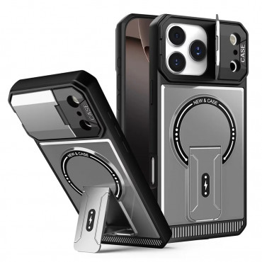 Classic Full Lens Protection Fold Stand Magnetic Phone Cases For iPhone