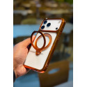 New Design i-Mike Crystal Clear Magnetic Stand Case for iPhone