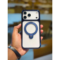 New Design i-Mike Crystal Clear Magnetic Stand Case for iPhone