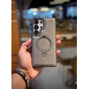 Suitable Magsafe Supported Ring Stand Business leather Case For Samsung Galaxy