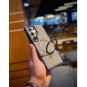 Suitable Magsafe Supported Ring Stand Business leather Case For Samsung Galaxy