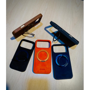 iPefet Brand PU Leather Magsafe Stand Case for iPhone