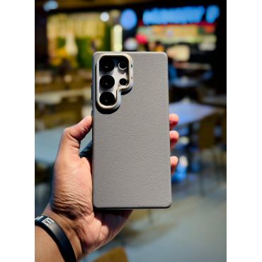 New Design Magsafe Magnetic Skin Feel PU Leather Case for Samsung Galaxy