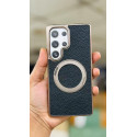Skin Feel PU Leather Magsafe Stand Case for Samsung Galaxy