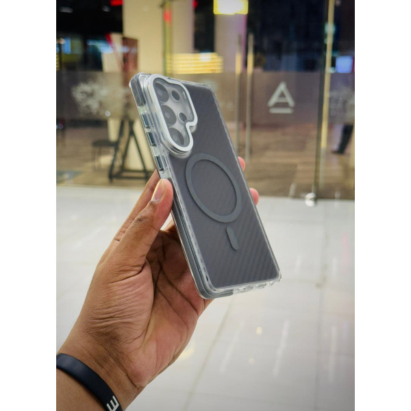 Luxury Carbon Fiber Camera Window Protective Design Phone Case for Samsung Galaxy