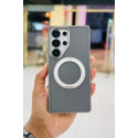 Ultra Design Poly Carbonate Camera Metal Bumper Magsafe Magnetic Stand Case For Samsung Galaxy