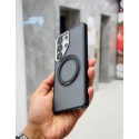 Ultra Design Poly Carbonate Camera Metal Bumper Magsafe Magnetic Stand Case For Samsung Galaxy