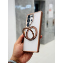 Ultra Design Poly Carbonate Camera Metal Bumper Magsafe Magnetic Stand Case For Samsung Galaxy