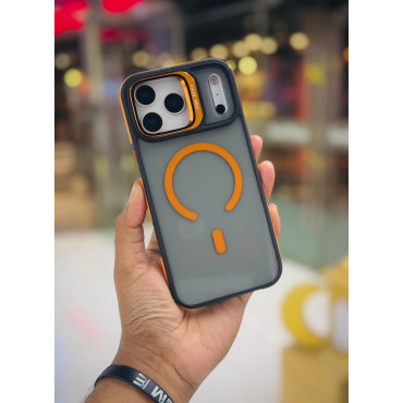 Case Pro Magsafe Magnetic Camera Glass Protector Stand Case for iPhone