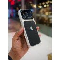 Premium Leather Tuxtured Strong Grip and Lens Safety Design Phone Case for iPhone