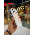 Ultra Slim Matte Finishing Orange Color Magsafe Case For iPhone (Sydnee)