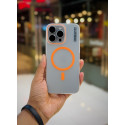 Ultra Slim Matte Finishing Orange Color Magsafe Case For iPhone (Sydnee)