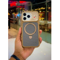 Carbon Texture Magsafe Magnetic Mechanical Style Phone Case For iPhone