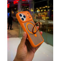 Carbon Texture Magsafe Magnetic Mechanical Style Phone Case For iPhone