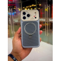 Carbon Texture Magsafe Magnetic Mechanical Style Phone Case For iPhone
