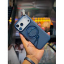 Luxury Denim Texture Magsafe Magnetic Stand Case for iPhone