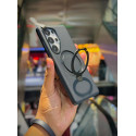 Luxury Denim Texture Magsafe Magnetic Stand Case for Samsung Galaxy
