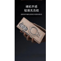 For Samsung Galaxy Z Fold Magnetic Wireless Charging Leather Holder Business Phone Case Shock Resistant Protective Cover