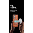 For Samsung Galaxy Z Fold Magnetic Wireless Charging Leather Holder Business Phone Case Shock Resistant Protective Cover