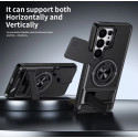 Samsung Ultra Series Magnetic Ring Stand Case with Camera Slide Cover for Samsung Galaxy