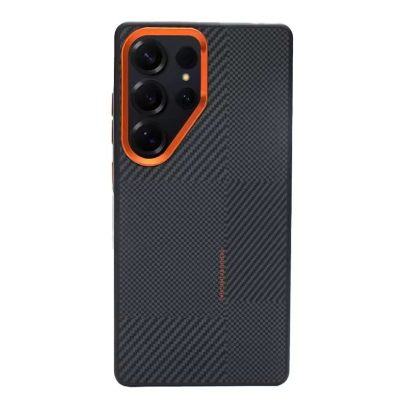 BIGC Brand Side Rubber Bumper Hard Carbon Case For Samsung Galaxy