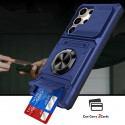 Samsung Galaxy Protective Shockproof Rugged Military Grade Drop Protection with Card Slots Kickstand Phone Case for Samsung