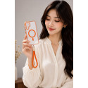 Anti Yellow Crystal Clear Camera Stand Windows Protective with Ribbon Case For Samsung Galaxy