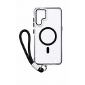 Anti Yellow Crystal Clear Camera Stand Windows Protective with Ribbon Case For Samsung Galaxy