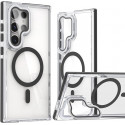 Anti Yellow Crystal Clear Camera Stand Windows Protective Case For Samsung Galaxy