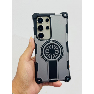 Shockproof Kickstand Spinner MagSafe Phone Case for Samsung Galaxy