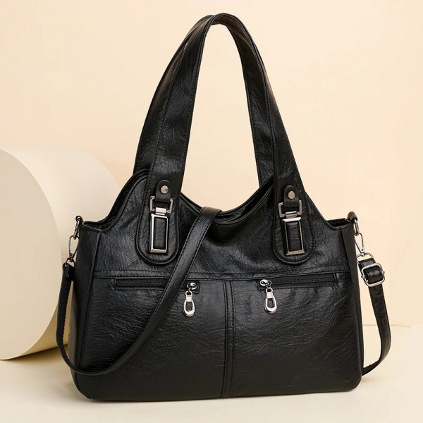 Leather bag (Black)