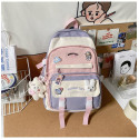 School Bag Monday Lucy (Ash+Pink Mixed)