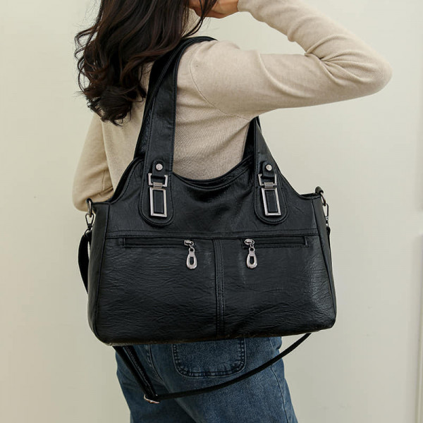 Leather bag (Black)