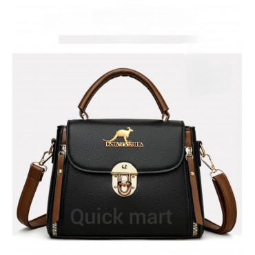 Tassel top-handle bag.(Black)