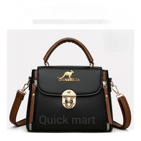 Tassel top-handle bag.(Black)