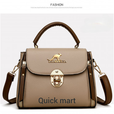 Tassel top-handle bag (Khaki)