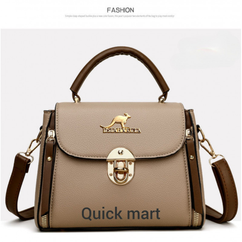 Tassel top-handle bag (Khaki)