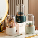 360° Rotating Portable Makeup Brushes Holder ( White Colour)