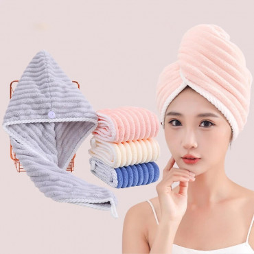 Microfiber Hair Towel ( 4 pcs )
