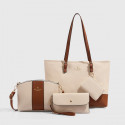 4 Pcs Set Ladies Combo Bag (Off-White)