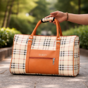 Travel Duffel Bag (লাইট-ক্রিম-ব্রাউন)