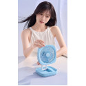 Folding Fan JK-F666 (Sky-blue Colour)
