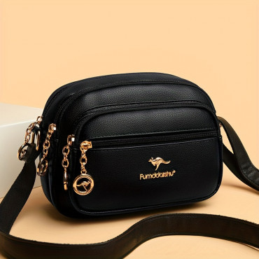 Multi-Layer Zipper New Design Shoulder Bag.