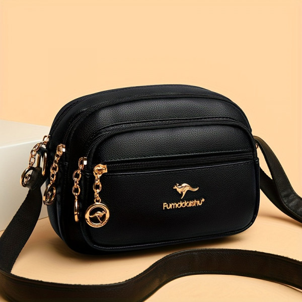 Multi-Layer Zipper New Design Shoulder Bag.
