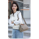 Nylon Cloth Shoulder Bag (Grey)