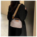 Nylon Cloth Shoulder Bag (Grey)