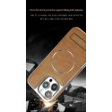 Jinduka Premium PU Leather Magsafe Supported Kickstand Hard Case For iPhone