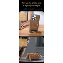 Jinduka Premium PU Leather Magsafe Supported Kickstand Hard Case For iPhone